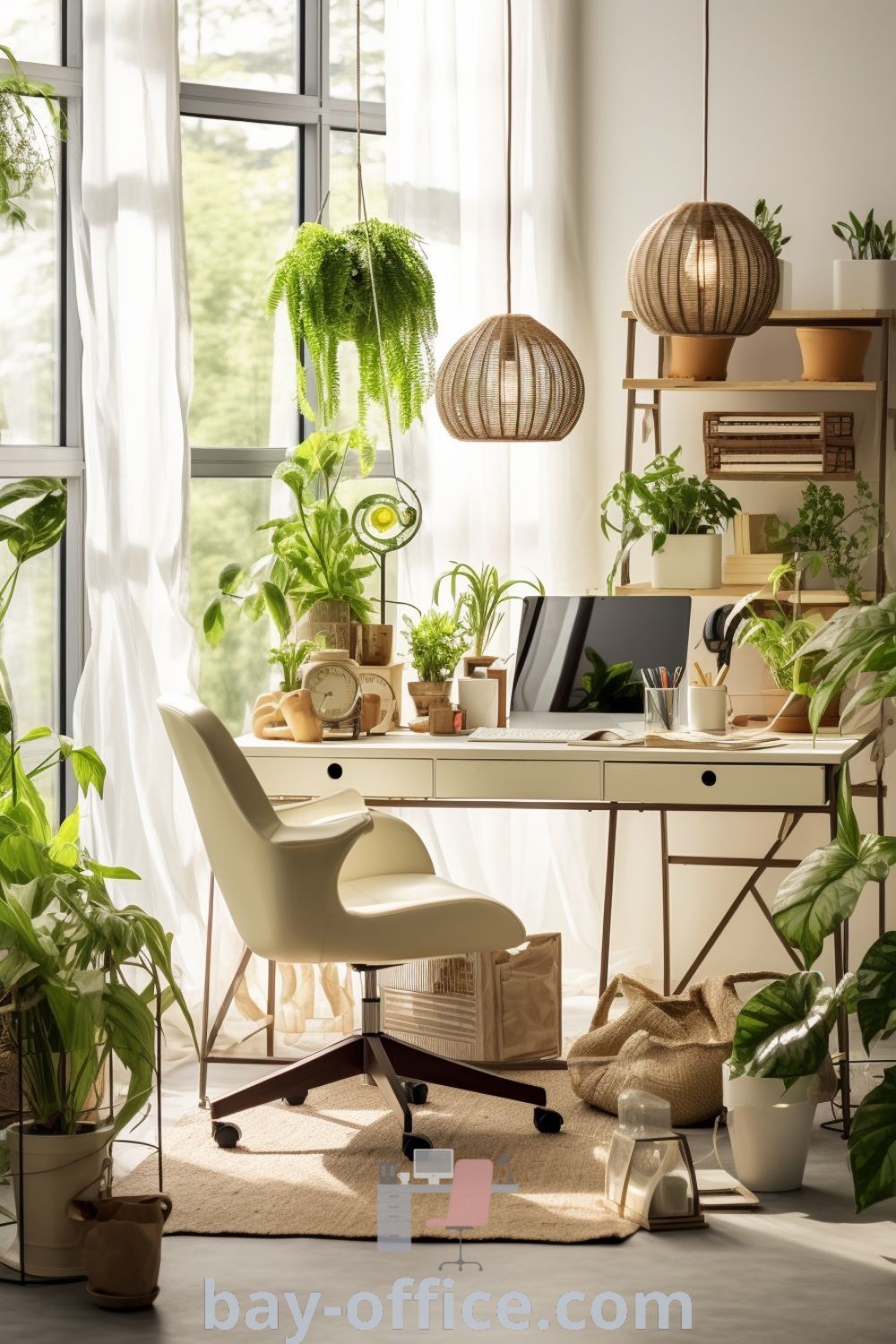 Modern small office setup featuring stylish design, ergonomic furniture, and inspiring decor ideas for small spaces. Enhance productivity and comfort in your workspace. Explore more at bay-office.com.